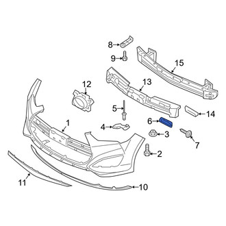 Hyundai OE - Front Right Outer Bumper Cover Bracket
