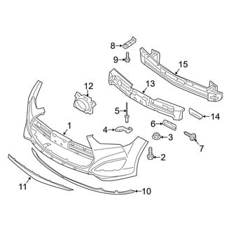 Hyundai OE - Front Bumper & Grille - Bumper & Components (Rally Edition / Turbo / Turbo R-Spec)
