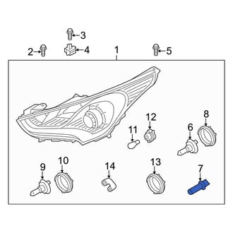 Hyundai OE - Front Headlight Socket