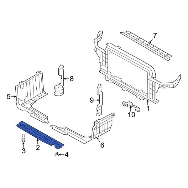 Radiator Support Baffle