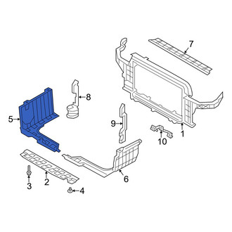 Hyundai OE - Front Right Radiator Support Splash Shield
