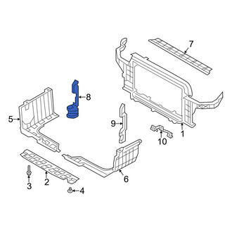 Hyundai OE - Front Right Radiator Support Air Deflector