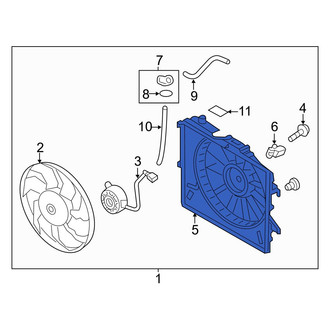 Hyundai OE - Engine Cooling Fan Shroud