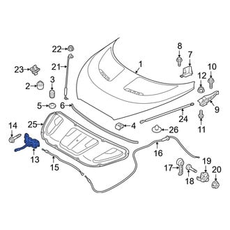 Hyundai OE - Front Hood Latch
