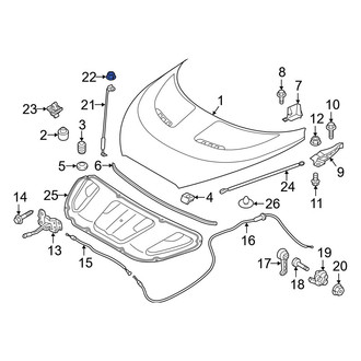 Hyundai OE - Bumper Impact Bar Nut