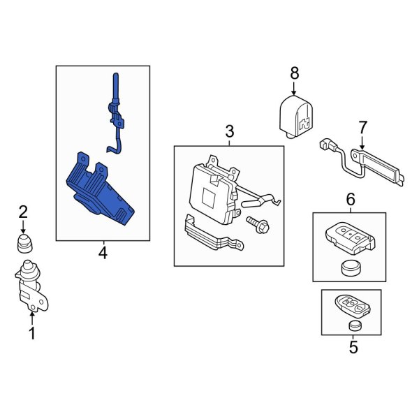 Hyundai OE 954002V187 Ignition Immobilizer Module