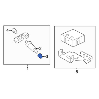 Hyundai OE - Tire Pressure Monitoring System (TPMS) Valve Stem Cap