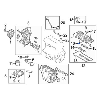 Hyundai OE - Engine Valve Cover Washer Seal