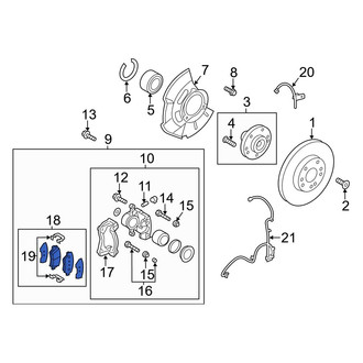Hyundai OE - Front Disc Brake Pad Set