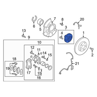 Hyundai OE - Front Wheel Hub