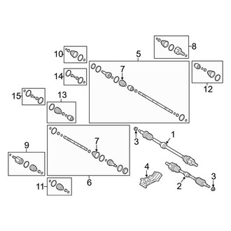 Hyundai OE - Front Suspension - Drive Axles
