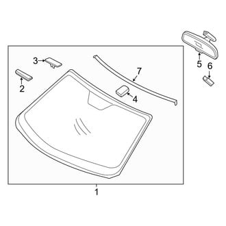Hyundai OE - Windshield - Glass