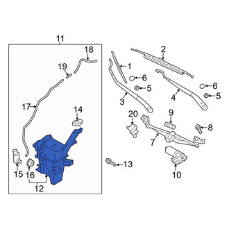 Hyundai OE - Washer Fluid Reservoir