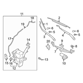 Hyundai OE - Washer Fluid Reservoir
