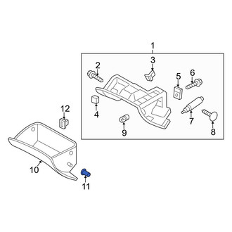 Hyundai OE - Front Glove Box Door Hinge Pin