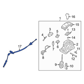 Hyundai OE - Automatic Transmission Shifter Cable