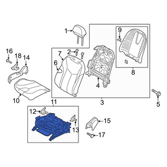 Hyundai OE - Front Right Seat Track