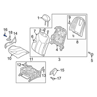 Hyundai OE - Right Seat Trim Panel Screw