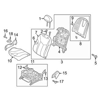 Hyundai OE - Seats & Tracks - Passenger Seat Components