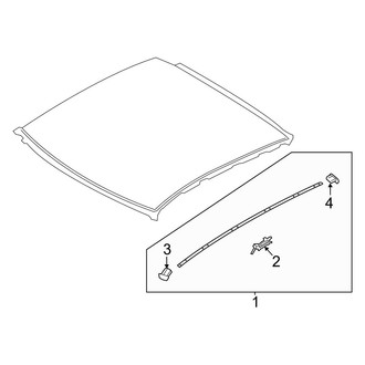 Hyundai OE - Roof - Exterior Trim (W/O Sunroof)