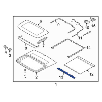 Hyundai OE - Sunroof Cover Bracket