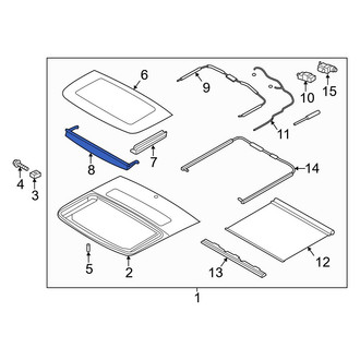 Hyundai OE - Sunroof Deflector