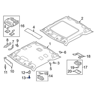 Hyundai OE - Sun Visor Holder Screw