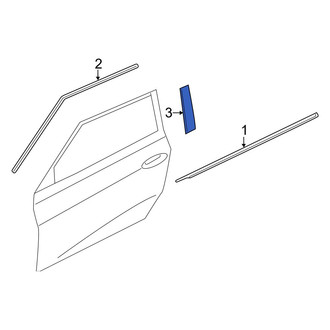 Hyundai OE - Front Left Lower Black Out Tape