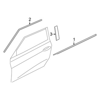 Hyundai OE - Front Door - Exterior Trim