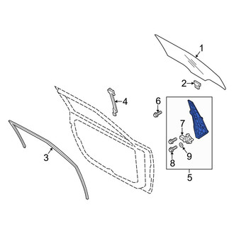 Hyundai OE - Front Left Window Regulator