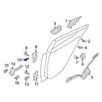 Hyundai OE - Lower Outer Door Hinge Bolt