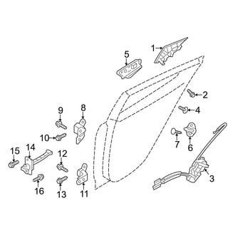 Hyundai OE - Rear Door - Lock & Hardware