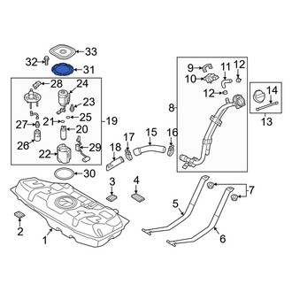 Hyundai OE - Fuel Tank Lock Ring