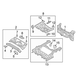 Hyundai OE - Rear Body & Floor - Floor & Rails