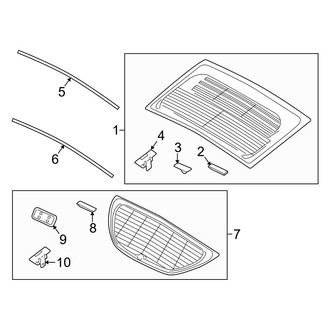 Hyundai OE - Lift Gate - Glass