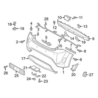 Hyundai OE - Rear Bumper - Bumper & Components (Base)