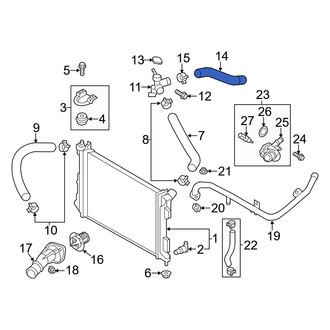 Hyundai OE - Lower Radiator Coolant Hose