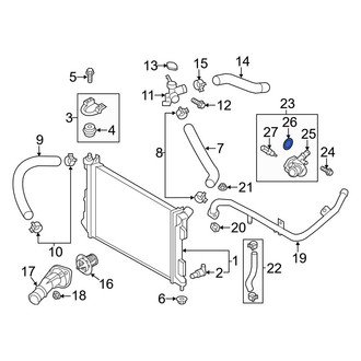 Hyundai OE - Engine Coolant Water Inlet Gasket