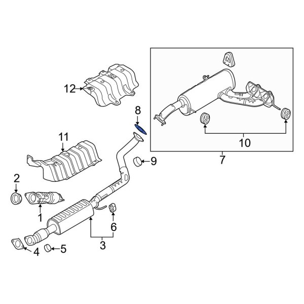 Exhaust Resonator Gasket