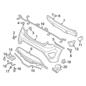 Hyundai OE - Rear Bumper - Bumper & Components (Rally Edition / Turbo / Turbo R-Spec)