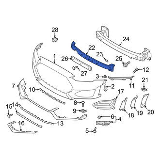 Hyundai OE - Front Bumper Impact Absorber