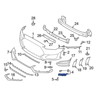 Hyundai OE - Left Inner Bumper Cover Bracket