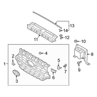 Hyundai OE - Front Bumper & Grille - Grille & Components