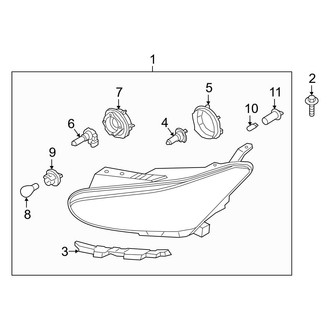 Hyundai OE - Front Lamps - Headlamp Components (Halogen)
