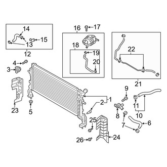 Hyundai OE - Cooling - Radiator & Components (1.6L)