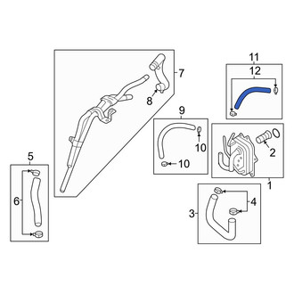 Hyundai OE - Left Automatic Transmission Oil Cooler Hose