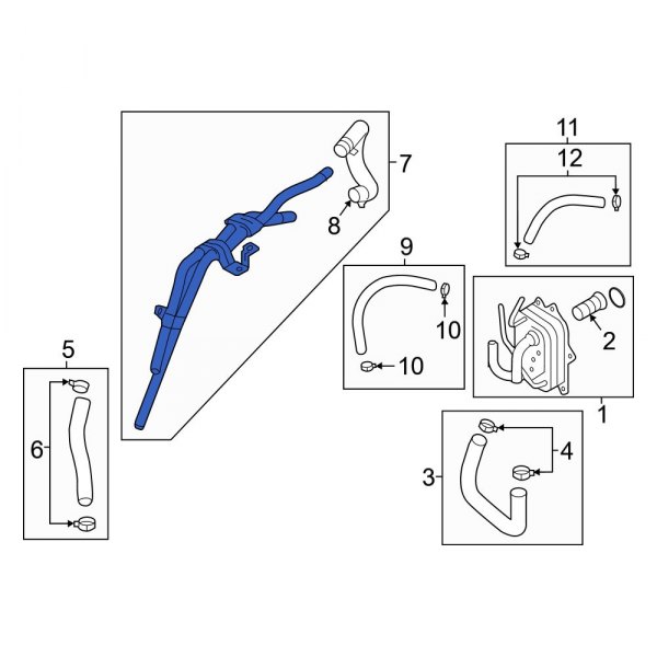 Engine Coolant Pipe