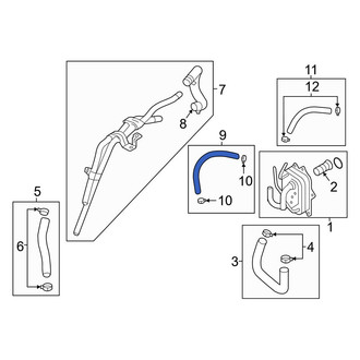 Hyundai OE - Right Automatic Transmission Oil Cooler Hose