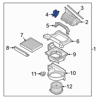 Hyundai OE - HVAC Air Inlet Door Actuator