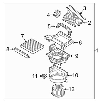Hyundai OE - Air Conditioner & Heater - Blower Motor & Fan